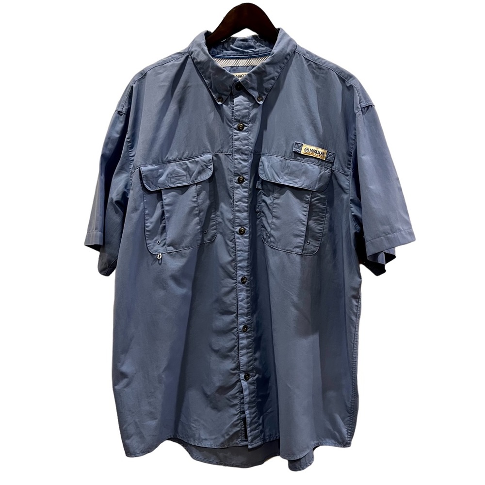 Magellan outdoors Relaxed Fit Fish Gear Short Sleeve Shirt Size XL